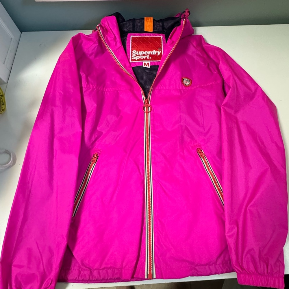 Super dry Sport raincoat with hood